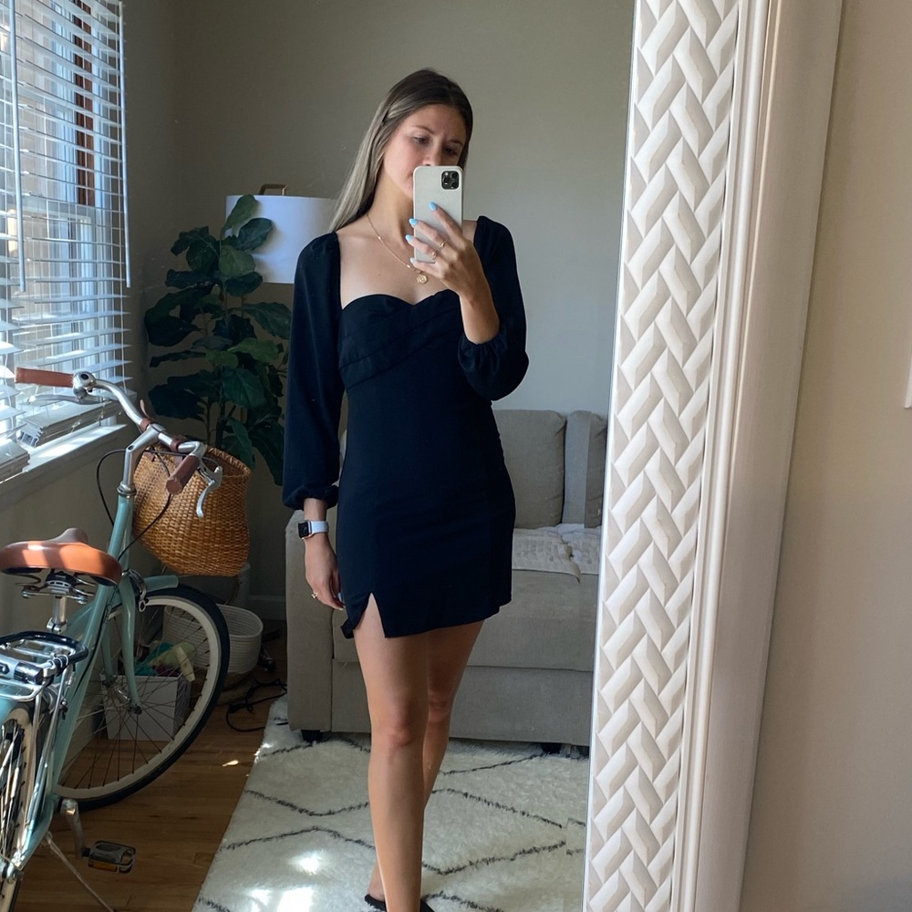 abercombie & fitch black mini dress | worn once - Picture 1 of 3